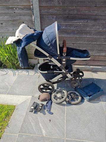 Joolz Geo Mono Ocean Blue / Cognac met toebehoren beschikbaar voor biedingen