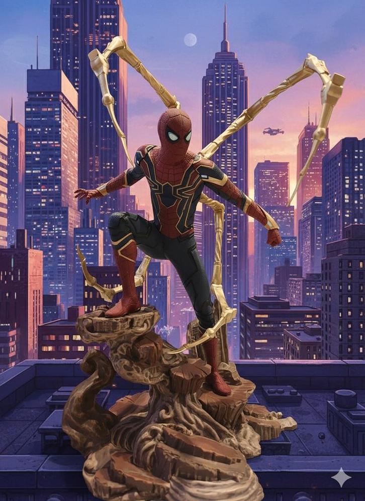 Figurine Iron Spider-Man Marvel, Verzamelen, Beelden en Beeldjes, Zo goed als nieuw, Overige typen, Ophalen of Verzenden