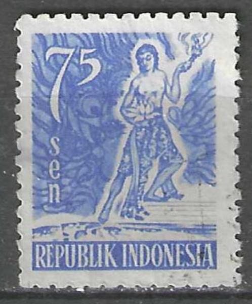 Indonesie 1953 - Yvert 60 - Spirit van Indonesie (ST), Postzegels en Munten, Postzegels | Azië, Gestempeld, Verzenden