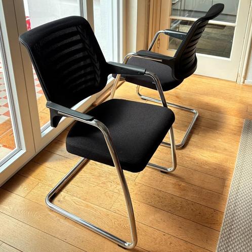 2x Vergaderstoel | Girsberger Connexion, Huis en Inrichting, Bureaustoelen, Zo goed als nieuw, Bureaustoel, Zwart, Ergonomisch