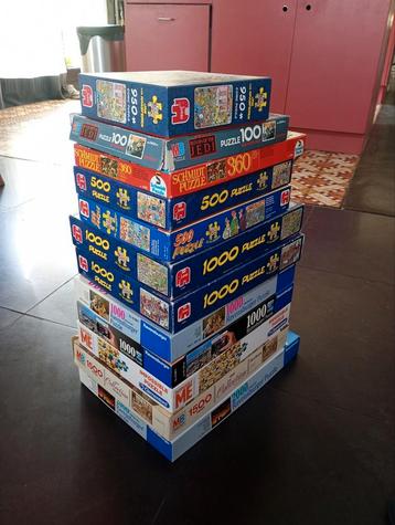  Grote keuze puzzels (100 tot 2000 stuks) beschikbaar voor biedingen