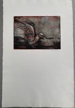 Ria Odeurs - ets en aquatint - Vogel, Antiek en Kunst, Kunst | Etsen en Gravures, Ophalen