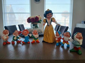 Oude poppen sneeuwwitje en de 7 dwergen, Verzamelen, Disney, Ophalen of Verzenden