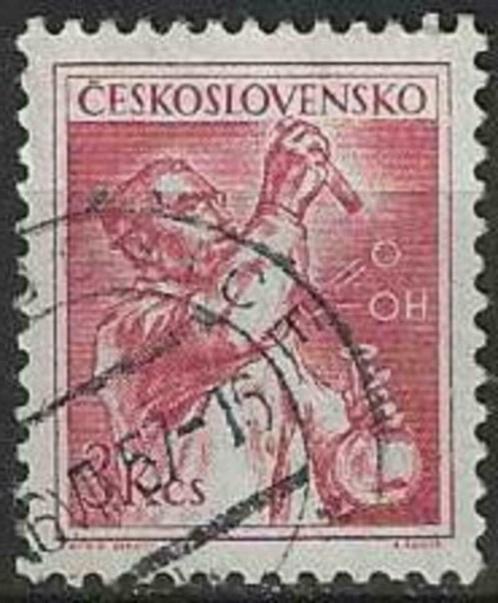 Tsjechoslowakije 1954 - Yvert 764 - Arbeiders (ST), Postzegels en Munten, Postzegels | Europa | Overig, Gestempeld, Verzenden