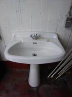 ANTIEK 60s LAVABO OP SOKKEL AFHALING LEES BESCHRIJVING, Doe-het-zelf en Bouw, Ophalen, Gebruikt, Steen, Wastafel