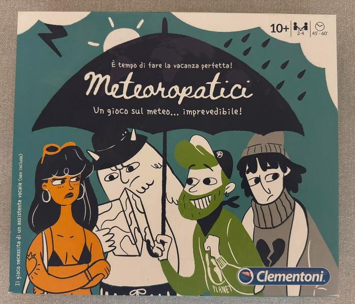 Meteoropatici-spel — Vakanties en onvoorspelbaar weer!, Hobby en Vrije tijd, Gezelschapsspellen | Bordspellen, Zo goed als nieuw