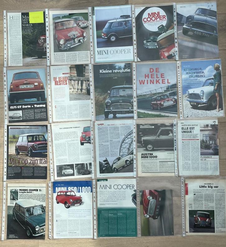 MINI - MINI COOPER - ARTIKELS, Boeken, Auto's | Folders en Tijdschriften, Ophalen of Verzenden