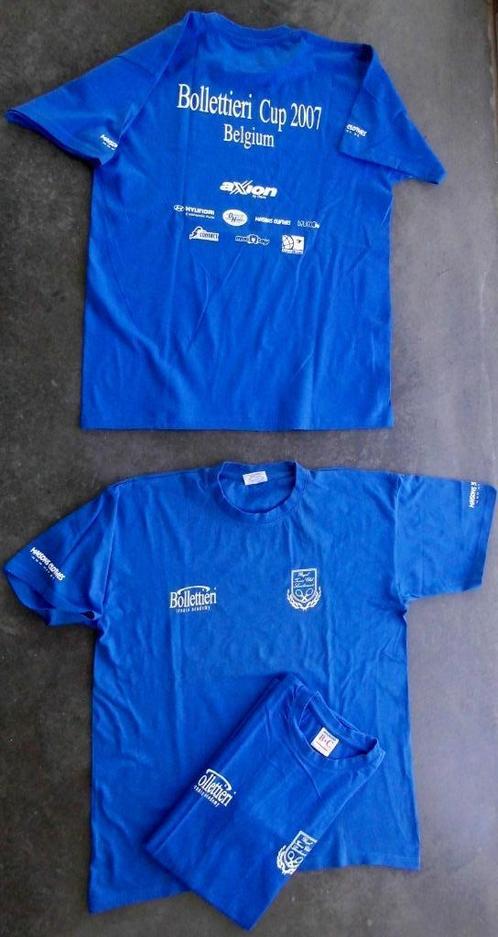 LOT van 3 T-shirts "BOLLETTIERI CUP 2007" Royal Lambermont, Kleding | Heren, T-shirts, Nieuw, Maat 52/54 (L), Blauw, Ophalen of Verzenden
