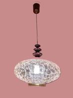 GLAZEN HANGLAMP RETRO, Huis en Inrichting, Ophalen, RETRO, Gebruikt, 50 tot 75 cm