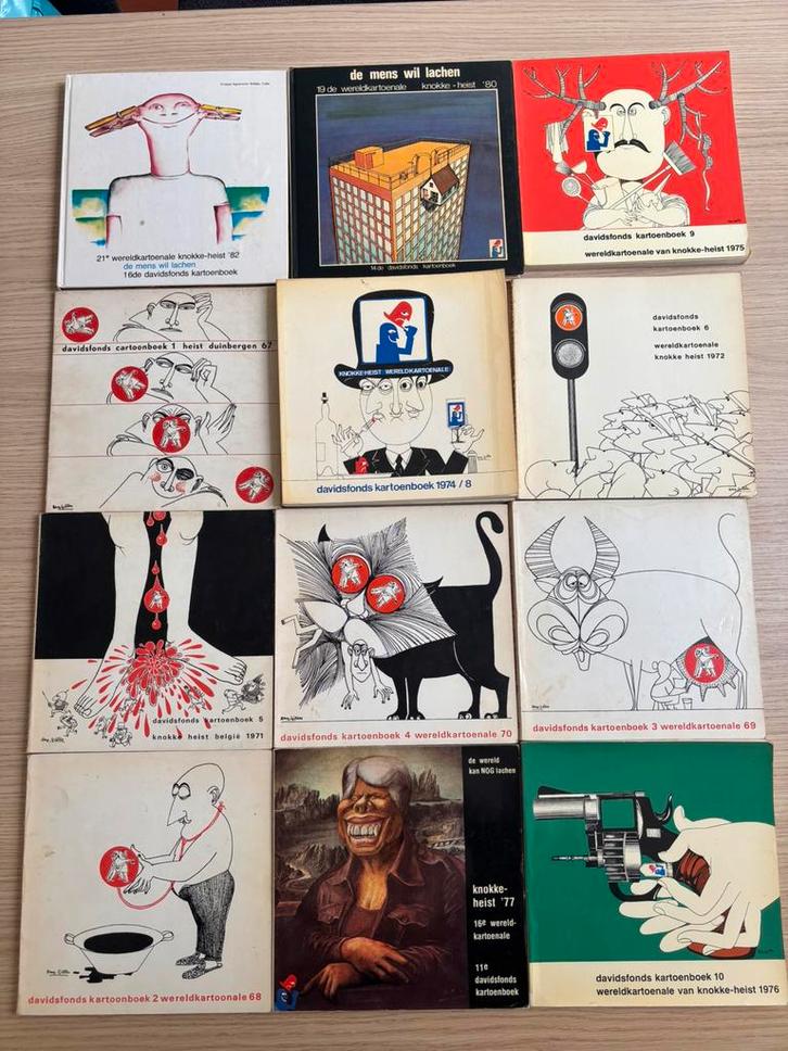 12 cartoon boeken (collector items), Boeken, Humor, Zo goed als nieuw, Cartoons, Ophalen of Verzenden