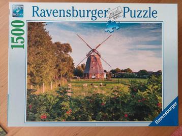 puzzel 1500 st - Ravensburger - Windmolen aan de Oostzee beschikbaar voor biedingen