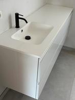 Wastafel badkamer met bijhorende kolomkast, Ophalen, 100 tot 150 cm, Zo goed als nieuw, Minder dan 100 cm