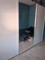 Kledingkast met spiegel-schuifdeur, hang-& broekenrek, Huis en Inrichting, Kasten | Kleerkasten, Ophalen, Gebruikt, 200 cm of meer