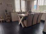 Lot de 6 chaises similicuir à roulettes, Maison & Meubles, Chaises, Autres couleurs, Comme neuf, Enlèvement, Cinq, Six Chaises ou plus
