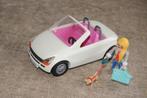 playmobil 5585 witte auto cabrio met dame en hondje compleet, Complete set, Ophalen of Verzenden, Zo goed als nieuw