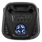 Bluetooth speaker met accu en lichteffecten en microfoons, Enlèvement ou Envoi, Neuf, Micro(s)