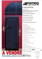 NEUF ET RARE : frigo SMEG grand format - finition jeans, Electroménager, 140 à 160 cm, Avec compartiment congélateur, 200 litres ou plus