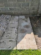 3 gratis betonplaten gijzegem. 1 kapotte als steengruis.., Tuin en Terras, Ophalen, Gebruikt