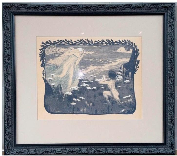 H. Bellery-Desfontaines-L’ illusion, Antiek en Kunst, Kunst | Litho's en Zeefdrukken, Ophalen