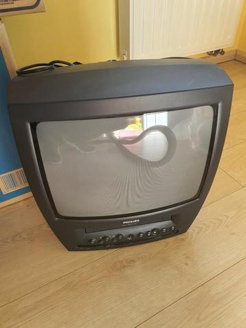 Philips TV met ingebouwde vcr video beschikbaar voor biedingen