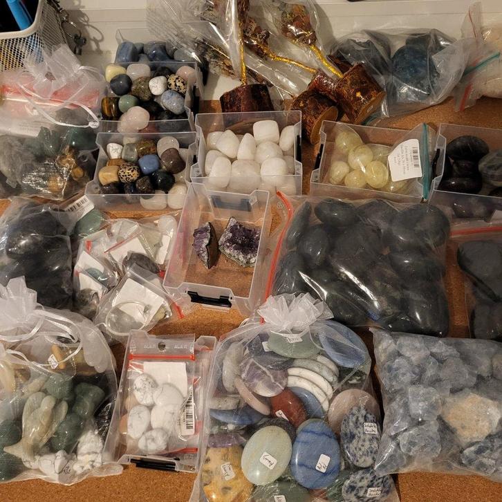Gros lot pierres lithothérapie +250 pièces, Handtassen en Accessoires, Edelstenen, Nieuw, Ophalen of Verzenden