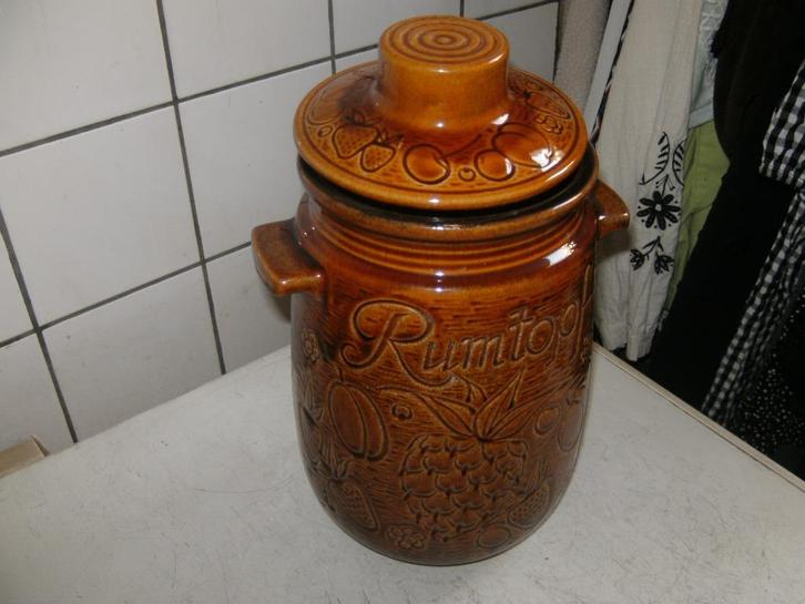 Prachtige vintage Rumtopf pot gemaakt door Scheurich. Gemerk, Antiek en Kunst, Antiek | Keramiek en Aardewerk, Ophalen