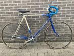 Retro koersfiets Elite – blauw/wit – jaren '60-'70, Fietsen en Brommers, Fietsen | Racefietsen, Minder dan 10 versnellingen, Gebruikt