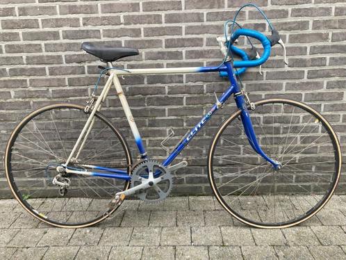 Retro koersfiets Elite – blauw/wit – jaren '60-'70, Fietsen en Brommers, Fietsen | Racefietsen, Gebruikt, Heren, Overige merken