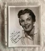 Esther Williams gesigneerde foto 1956-1957 joanna barres ZW, Verzamelen, Muziek, Artiesten en Beroemdheden, Gesigneerd, Foto of Kaart