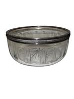 Ronde kristallen fruitschaal - Val Saint Lambert - Zilver, Antiek en Kunst, Ophalen of Verzenden