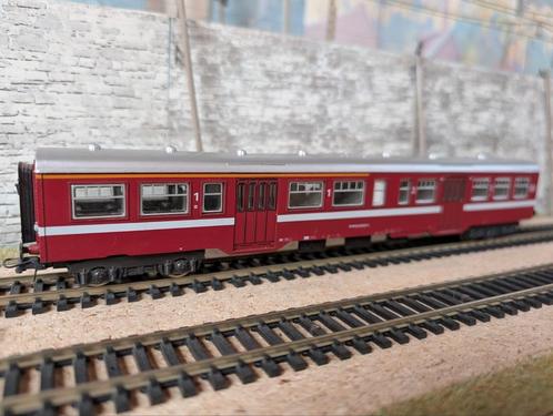 NMBS SNCB Lima 309251 M2 A5B5 Bordeaux, Hobby en Vrije tijd, Modeltreinen | H0, Zo goed als nieuw, Gelijkstroom, Lima, Analoog