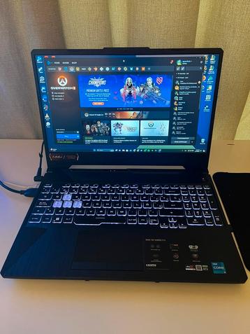 Asus F15 RTX3050 gaming laptop in perfecte staat