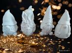 Lot de 4 gnomes figurines en platre fabrication artisanale, Enlèvement ou Envoi, Neuf
