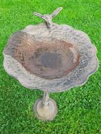 PRACHTIG VOGELBAD IN BRUIN GEPATINEERD GIETIJZER, Ophalen of Verzenden, Zo goed als nieuw