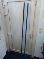 2 hangstangen van 2 m en decoratieve eindkappen in gebroken, Huis en Inrichting, Stoffering | Gordijnen en Lamellen, Ophalen, Gebruikt