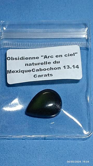 Obsidienne arc-en-ciel de Mexique 