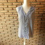 (128) -blouse femme t.42 noire -blanche - kiabi -, Zwart, Maat 42/44 (L), Ophalen of Verzenden, Zo goed als nieuw