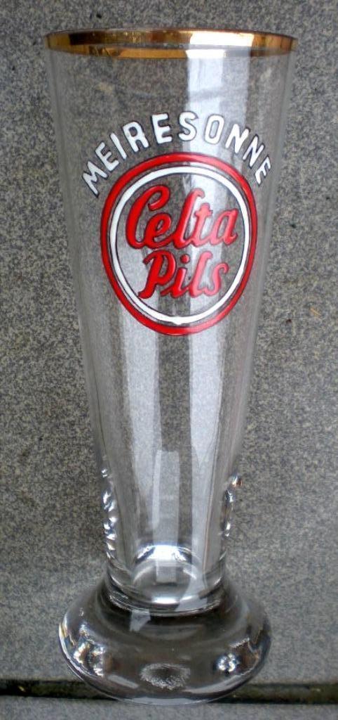 MEIRESONNE geëmailleerd, Verzamelen, Biermerken, Zo goed als nieuw, Glas of Glazen, Ophalen of Verzenden