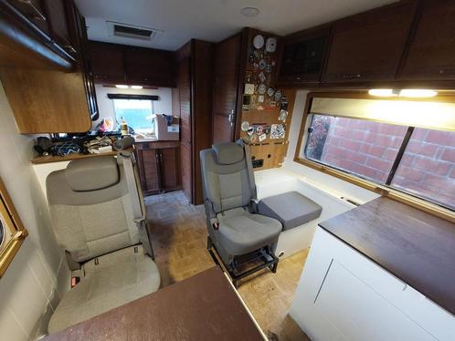 2 zetels met ingebouwde 3p gordel isofix zelfbouw camper bus, Caravans en Kamperen, Mobilhome-accessoires, Zo goed als nieuw, Ophalen