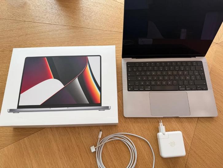 MacBook Pro 14 M1, Computers en Software, Apple Macbooks, Gebruikt, MacBook, 512 GB, 16 GB, Azerty, Ophalen