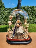 Prachtige antieke stolp met Madonna en kind, Ophalen of Verzenden