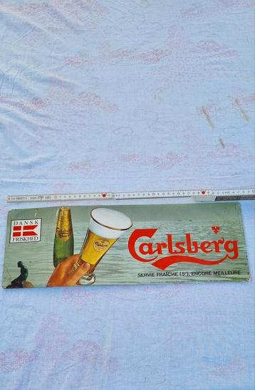 Vintage kartonnen claim van Carlsberg  beschikbaar voor biedingen