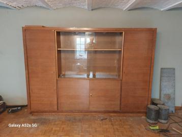 Mooie vintage bibliotheek - vitrine kast - jaren 60 beschikbaar voor biedingen