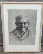 Gravure homme signe Alfred duriau, Antiek en Kunst, Ophalen of Verzenden