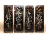 4 grands panneaux muraux japonais, Antiquités & Art, Art | Art non-occidental, Enlèvement