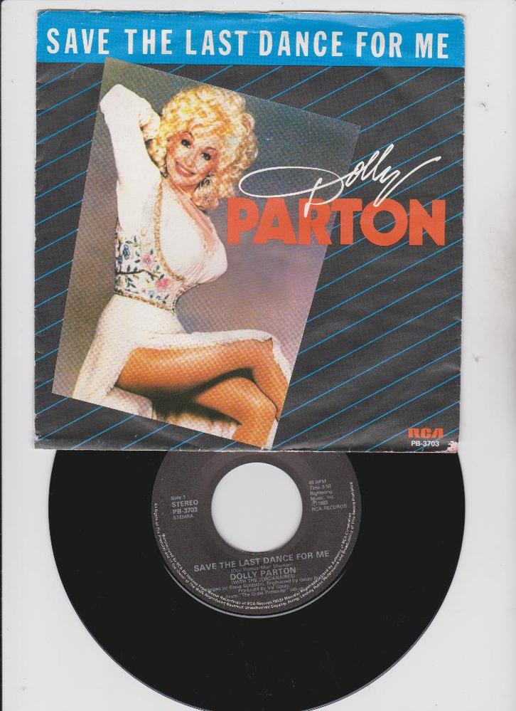 Dolly Parton – Save The Last Dance For Me   1983, CD & DVD, Vinyles Singles, Utilisé, Single, Pop, 7 pouces, Enlèvement ou Envoi