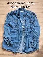 Jeans hemd Zara maat 164, Ophalen of Verzenden, Zo goed als nieuw, Zara, Overhemd of Blouse
