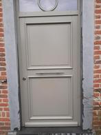 Voordeur in hout, Doe-het-zelf en Bouw, Gebruikt, Buitendeur, 200 tot 215 cm, Hout