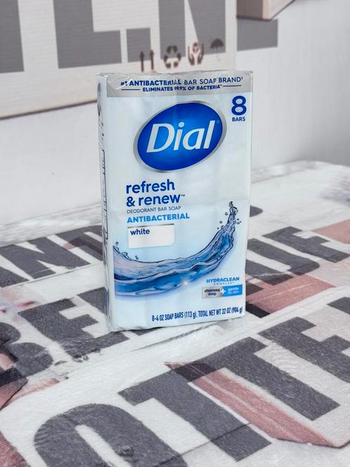 Dial White antibacteriële deodorantzeep deodorant-zeep 8-pak, Handtassen en Accessoires, Uiterlijk | Lichaamsverzorging, Nieuw