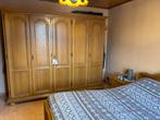 Chambre 2 personnes complète en chêne massif, Huis en Inrichting, Slaapkamer | Complete slaapkamers, Ophalen, Zo goed als nieuw